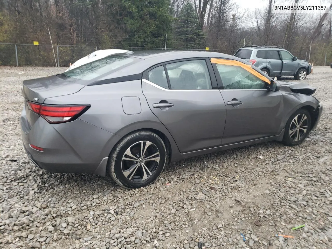 2020 Nissan Sentra Sv VIN: 3N1AB8CV5LY211387 Lot: 81051084