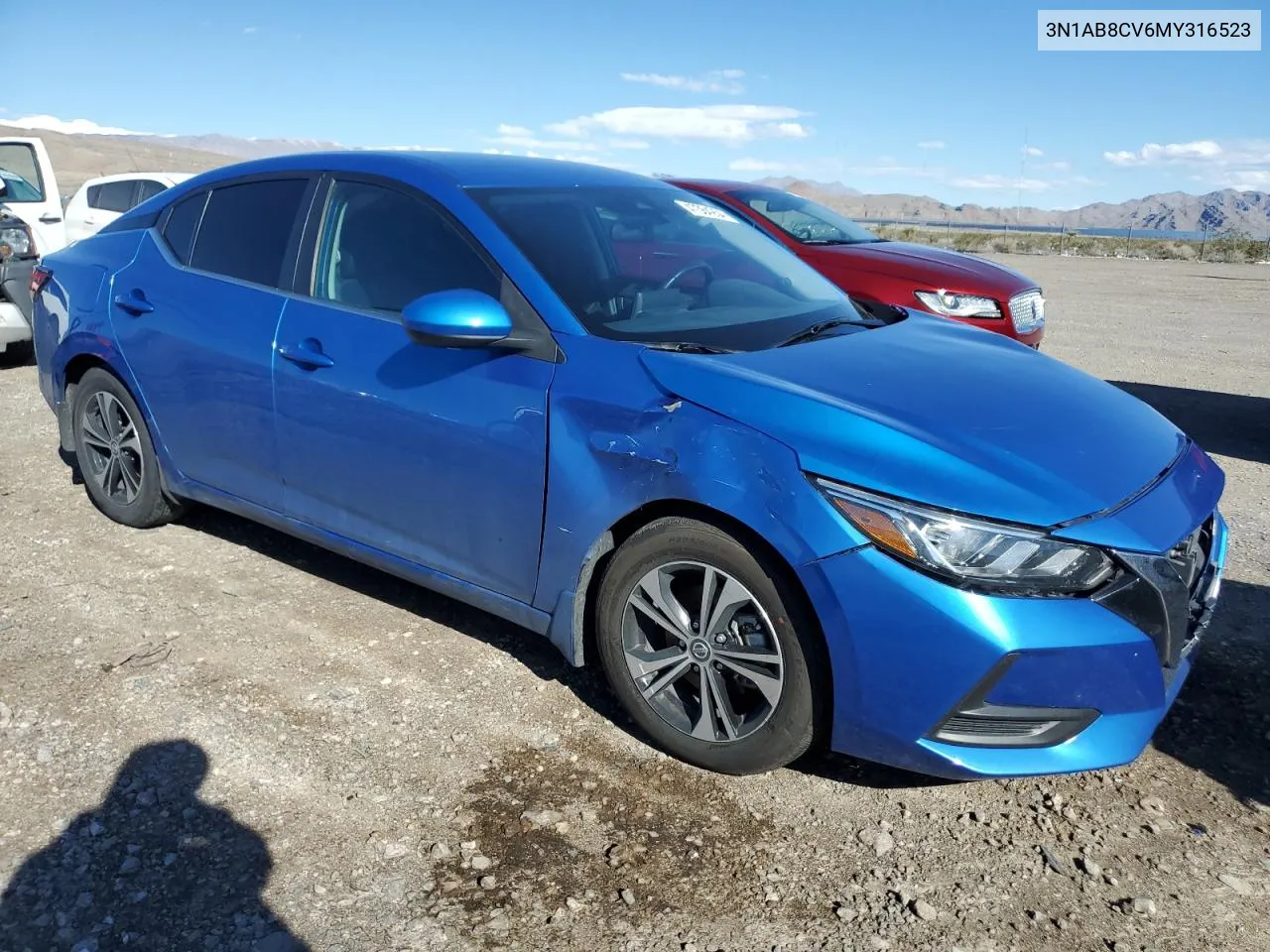 2021 Nissan Sentra Sv VIN: 3N1AB8CV6MY316523 Lot: 47364254