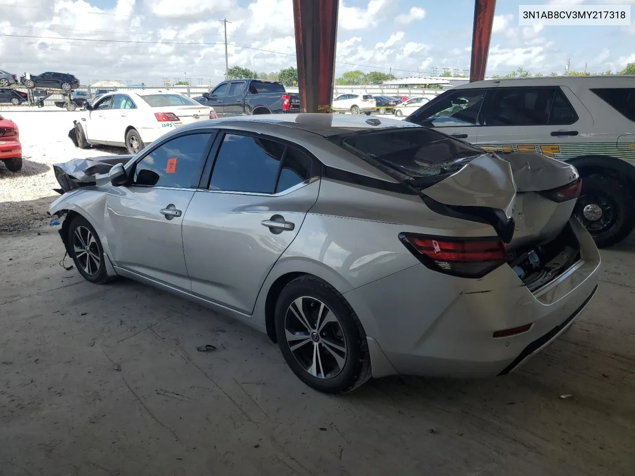 2021 Nissan Sentra Sv VIN: 3N1AB8CV3MY217318 Lot: 52260324