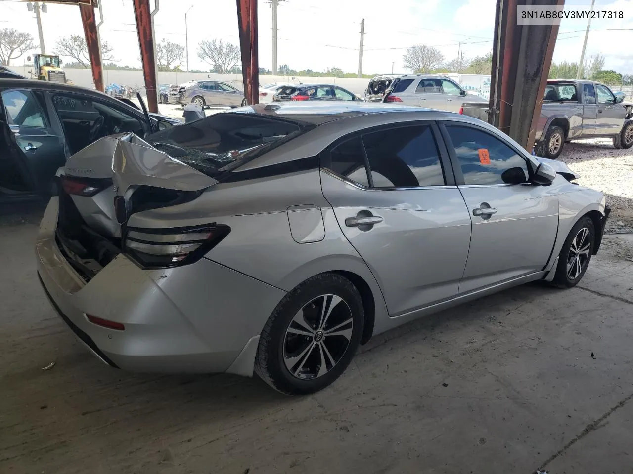 2021 Nissan Sentra Sv VIN: 3N1AB8CV3MY217318 Lot: 52260324