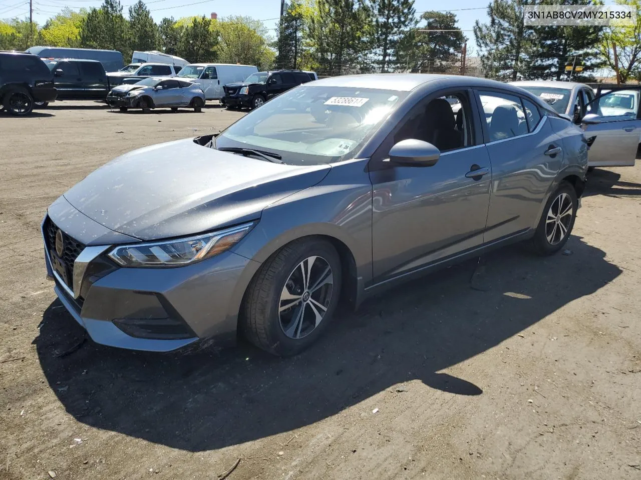 2021 Nissan Sentra Sv VIN: 3N1AB8CV2MY215334 Lot: 53288614