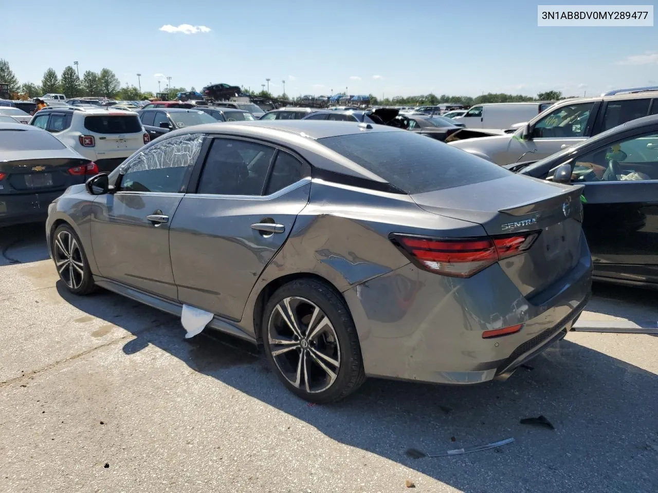 2021 Nissan Sentra Sr VIN: 3N1AB8DV0MY289477 Lot: 56411034