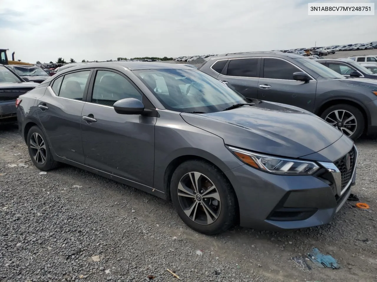 2021 Nissan Sentra Sv VIN: 3N1AB8CV7MY248751 Lot: 56616284