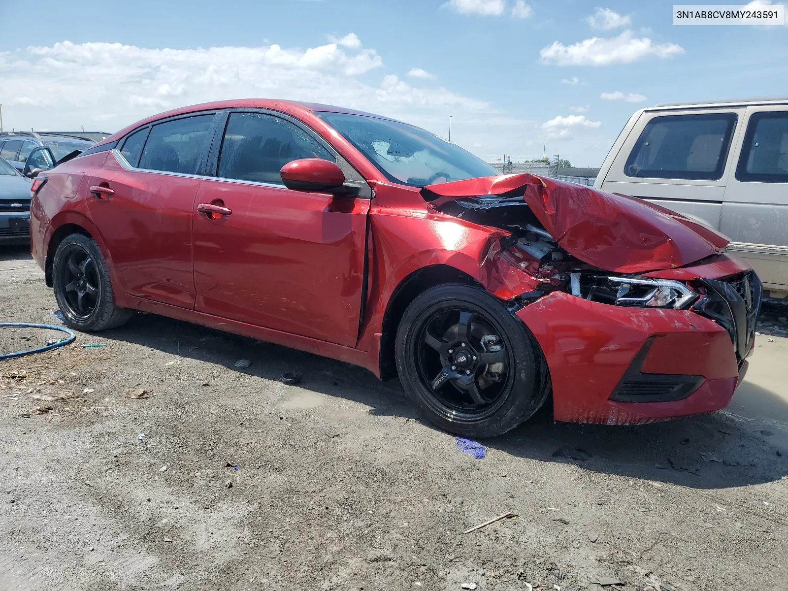 2021 Nissan Sentra Sv VIN: 3N1AB8CV8MY243591 Lot: 56843544