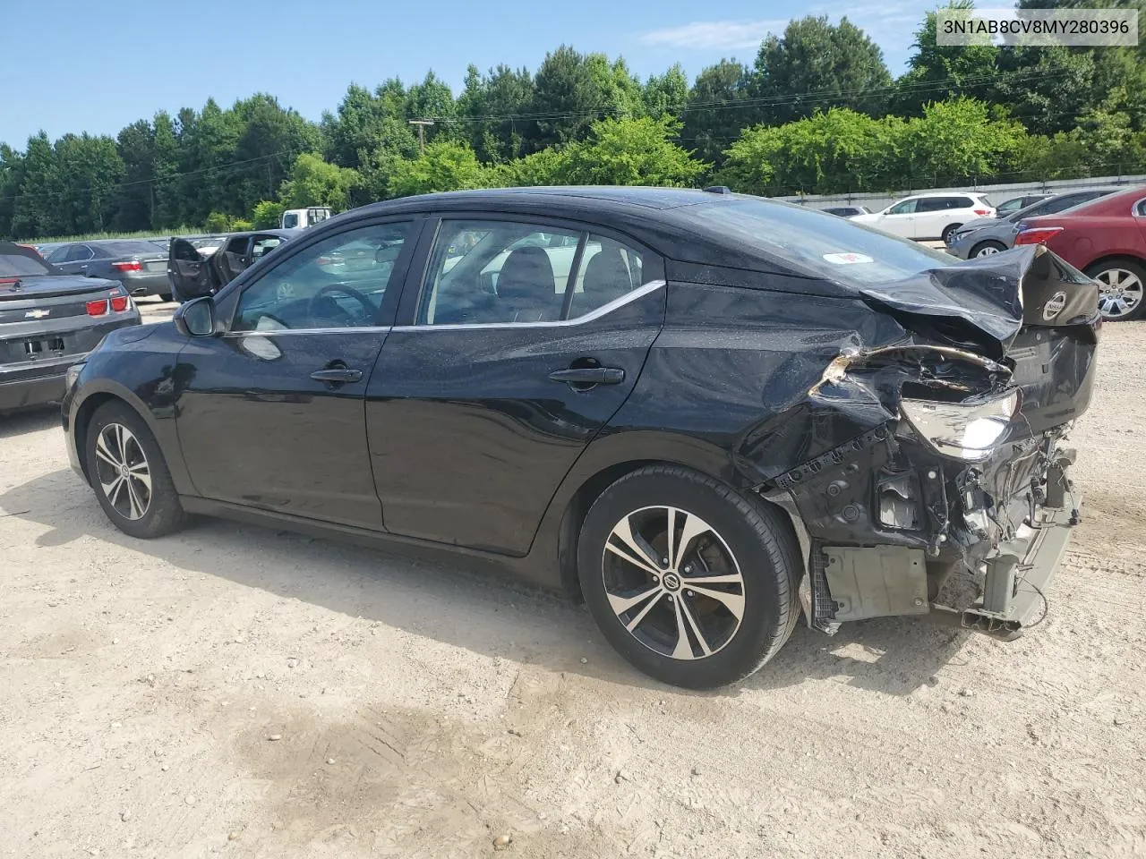 2021 Nissan Sentra Sv VIN: 3N1AB8CV8MY280396 Lot: 57330884