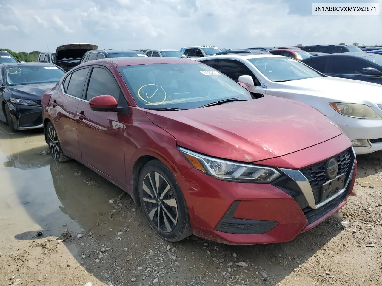 2021 Nissan Sentra Sv VIN: 3N1AB8CVXMY262871 Lot: 57522214