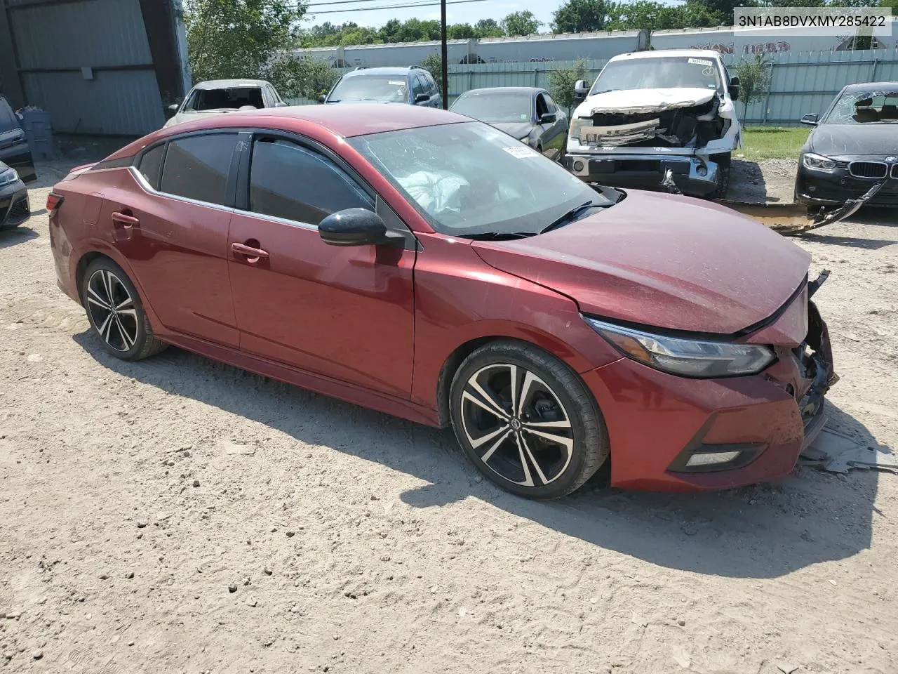 2021 Nissan Sentra Sr VIN: 3N1AB8DVXMY285422 Lot: 57685624