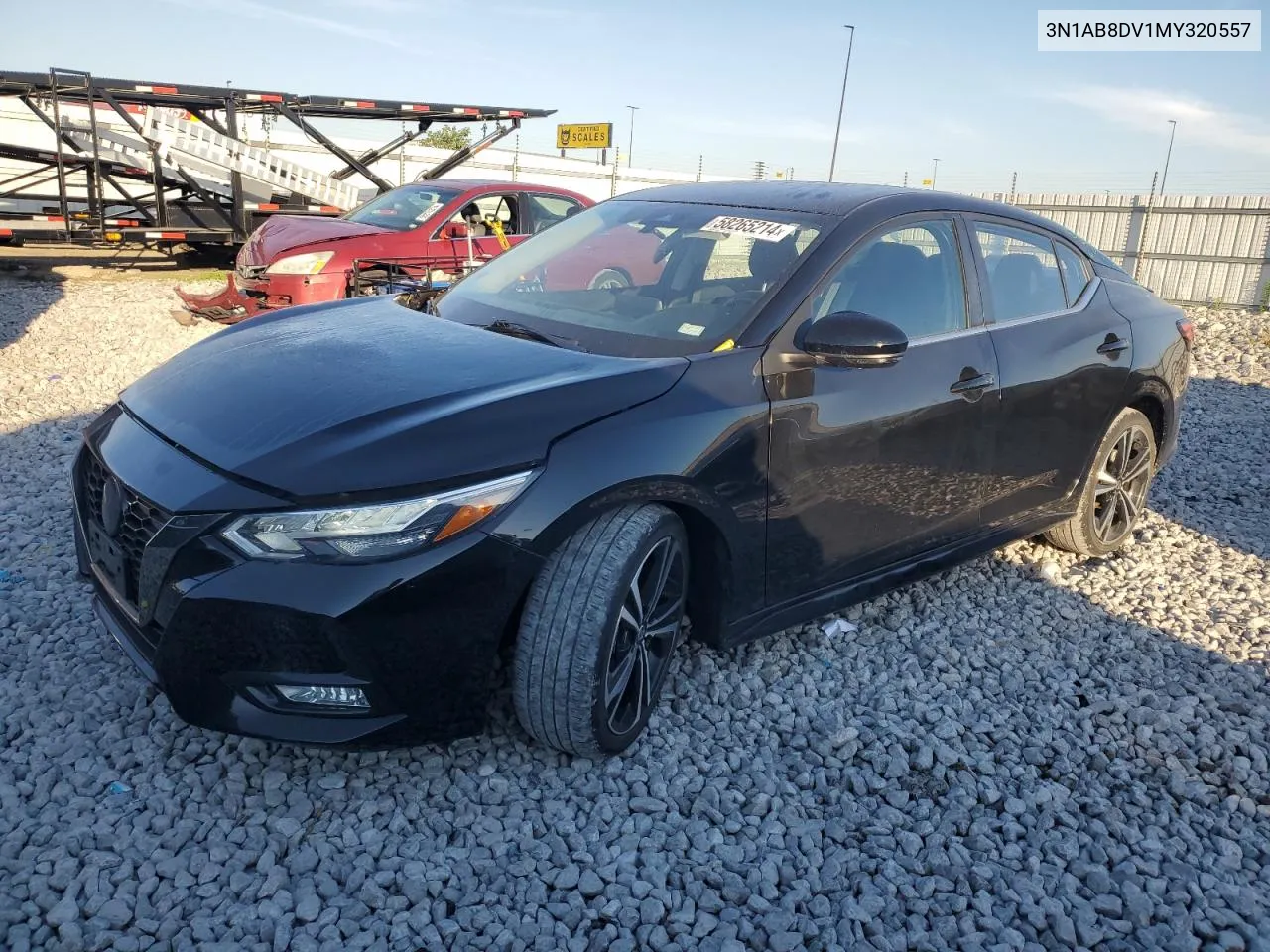 2021 Nissan Sentra Sr VIN: 3N1AB8DV1MY320557 Lot: 58265214