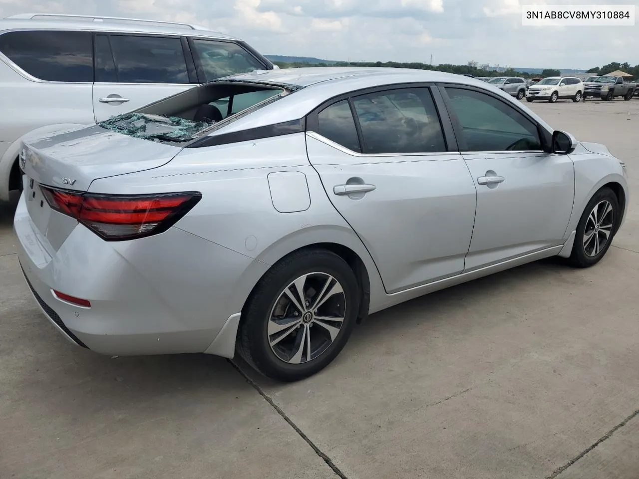 2021 Nissan Sentra Sv VIN: 3N1AB8CV8MY310884 Lot: 58578084