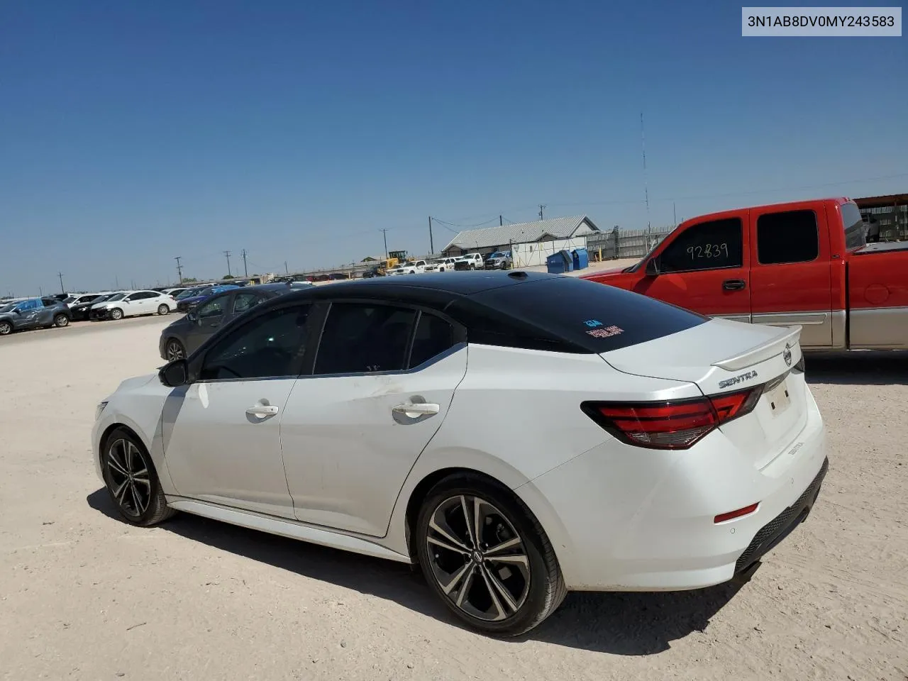 2021 Nissan Sentra Sr VIN: 3N1AB8DV0MY243583 Lot: 59571494