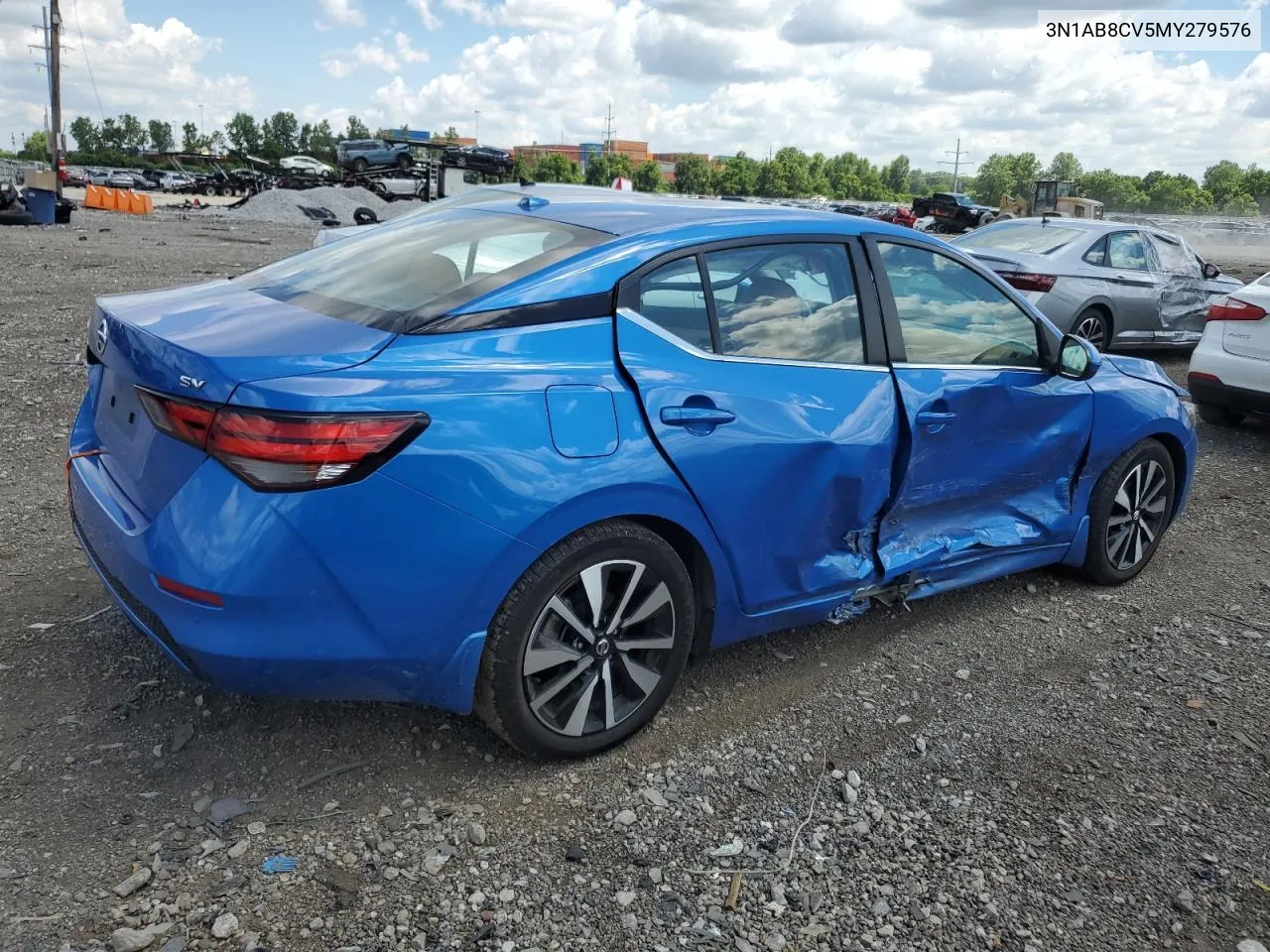 2021 Nissan Sentra Sv VIN: 3N1AB8CV5MY279576 Lot: 59627604