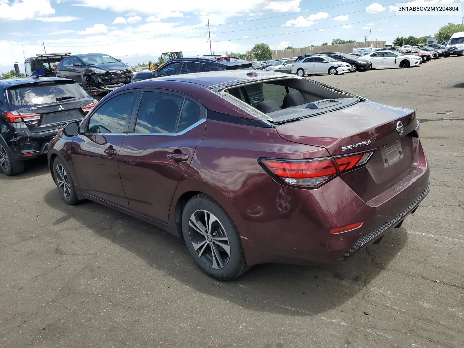 2021 Nissan Sentra Sv VIN: 3N1AB8CV2MY204804 Lot: 60559564