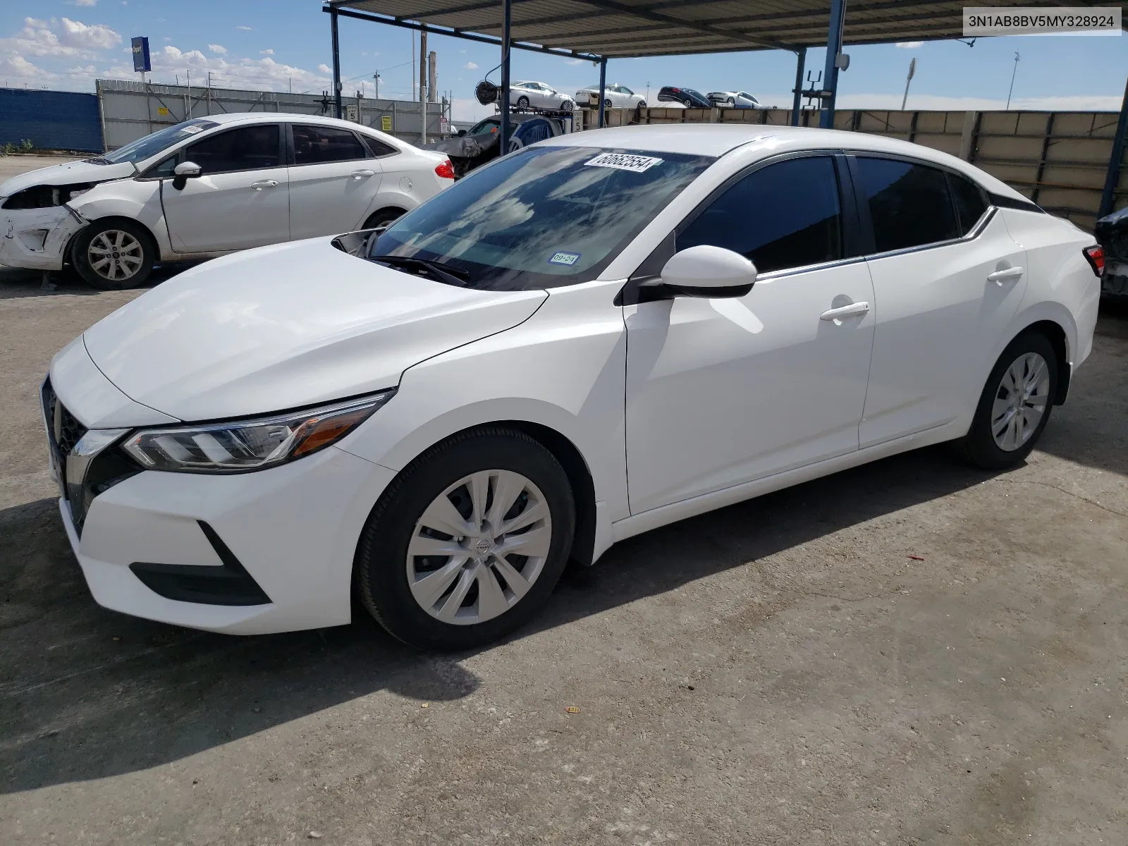 2021 Nissan Sentra S VIN: 3N1AB8BV5MY328924 Lot: 60662554