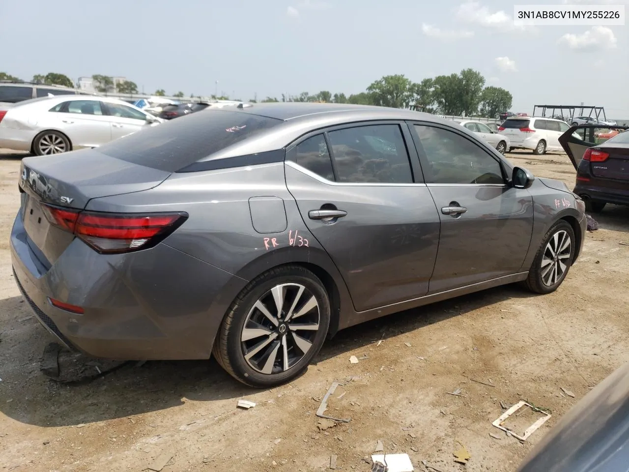 2021 Nissan Sentra Sv VIN: 3N1AB8CV1MY255226 Lot: 61063534