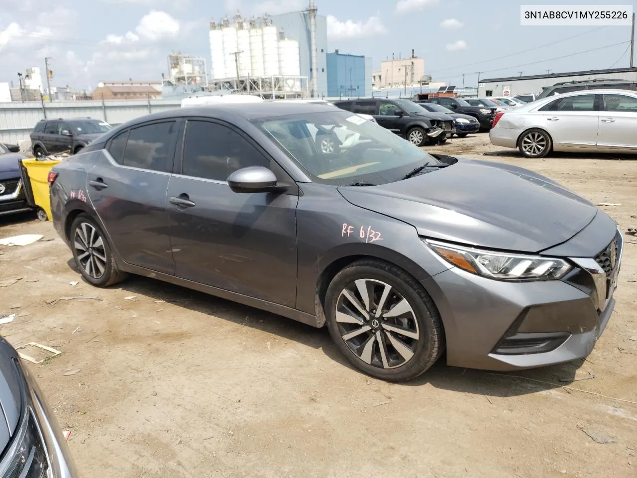 2021 Nissan Sentra Sv VIN: 3N1AB8CV1MY255226 Lot: 61063534