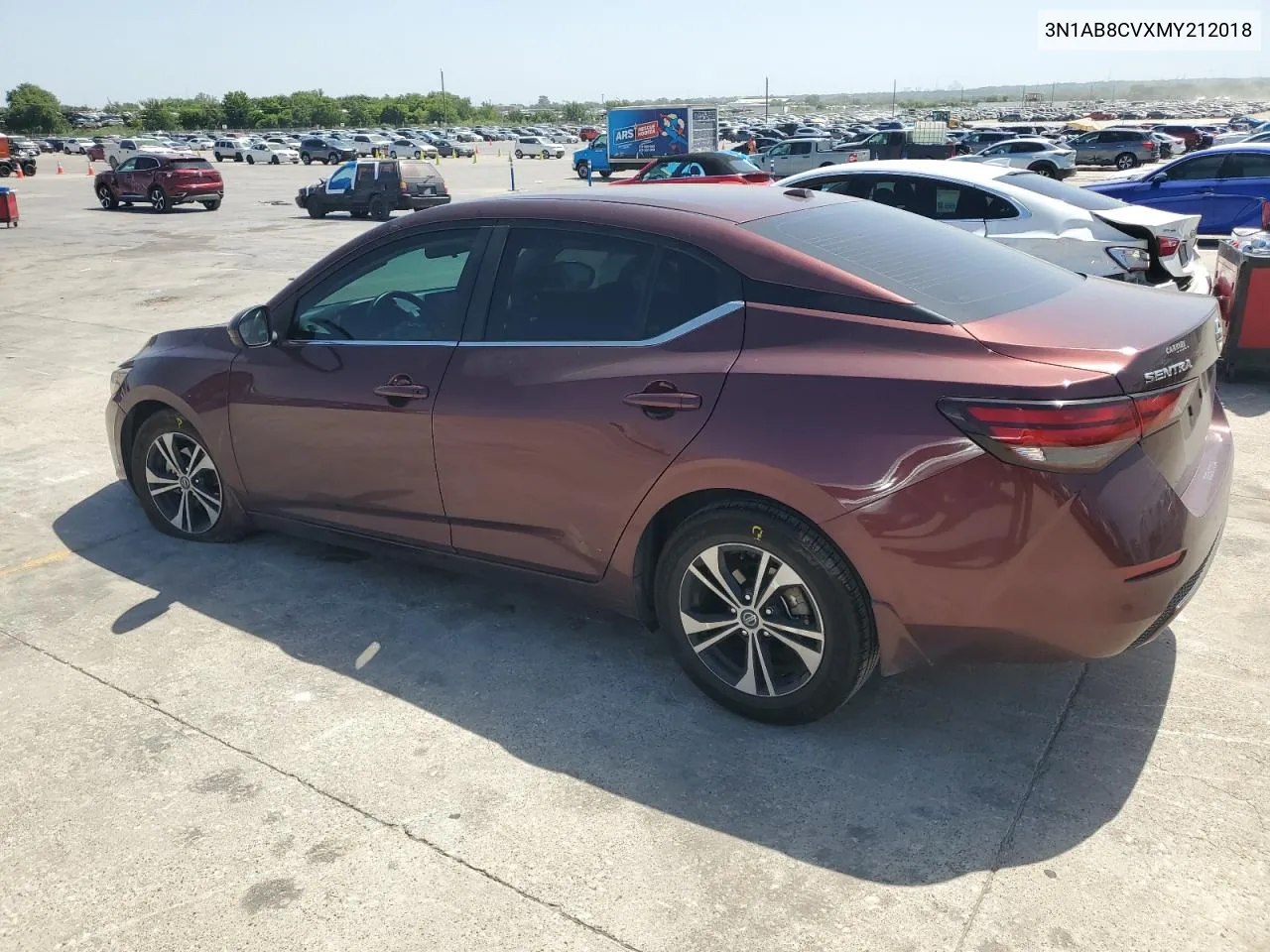 2021 Nissan Sentra Sv VIN: 3N1AB8CVXMY212018 Lot: 61493814