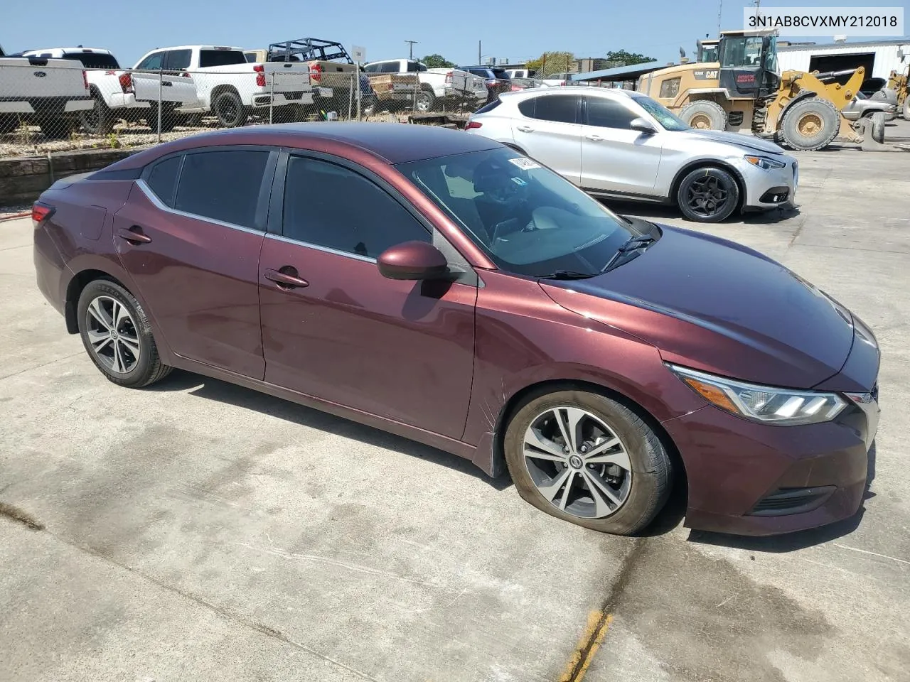 2021 Nissan Sentra Sv VIN: 3N1AB8CVXMY212018 Lot: 61493814