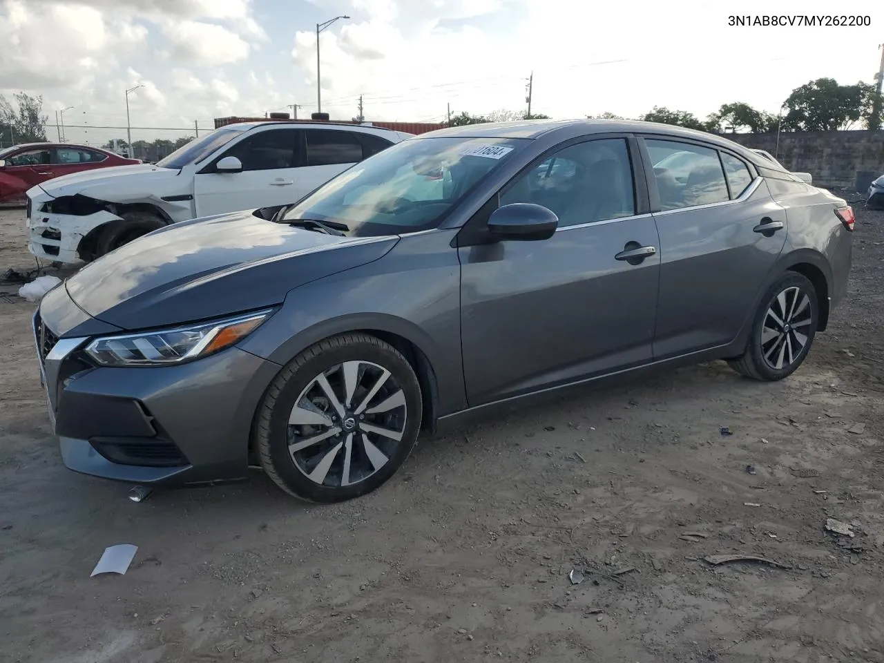 2021 Nissan Sentra Sv VIN: 3N1AB8CV7MY262200 Lot: 61601604