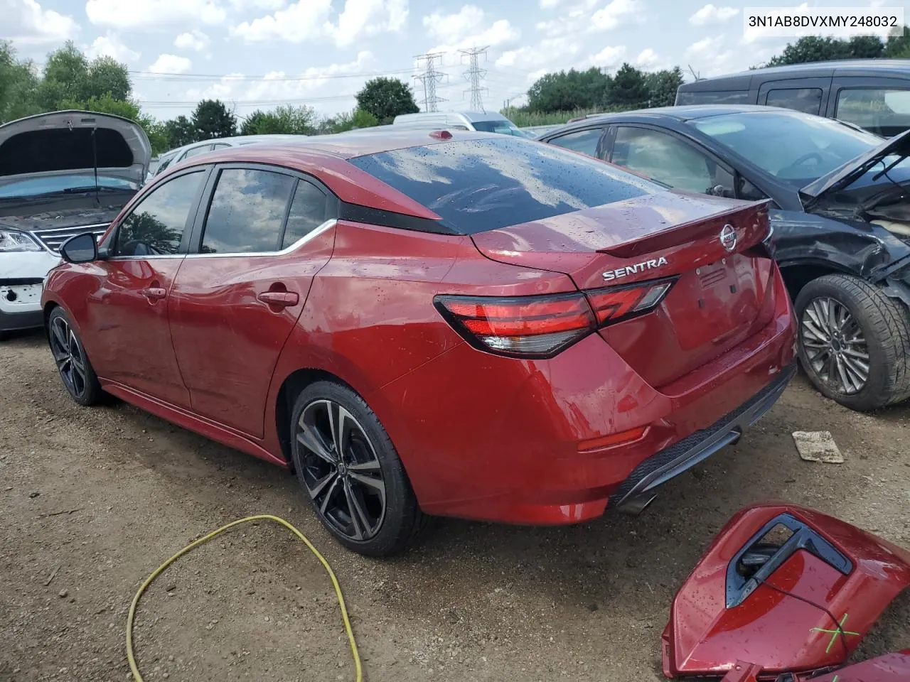 2021 Nissan Sentra Sr VIN: 3N1AB8DVXMY248032 Lot: 61932844