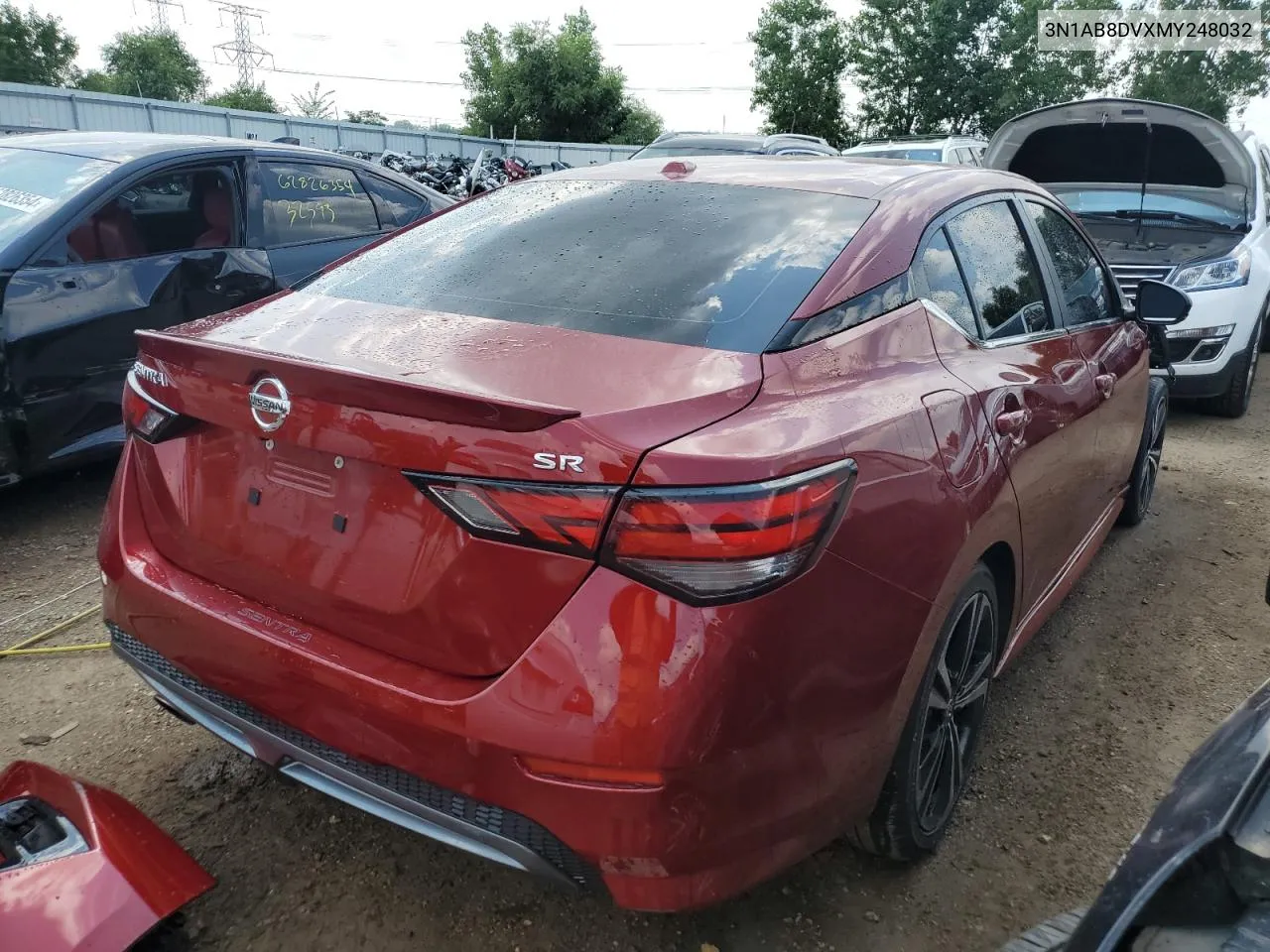 2021 Nissan Sentra Sr VIN: 3N1AB8DVXMY248032 Lot: 61932844