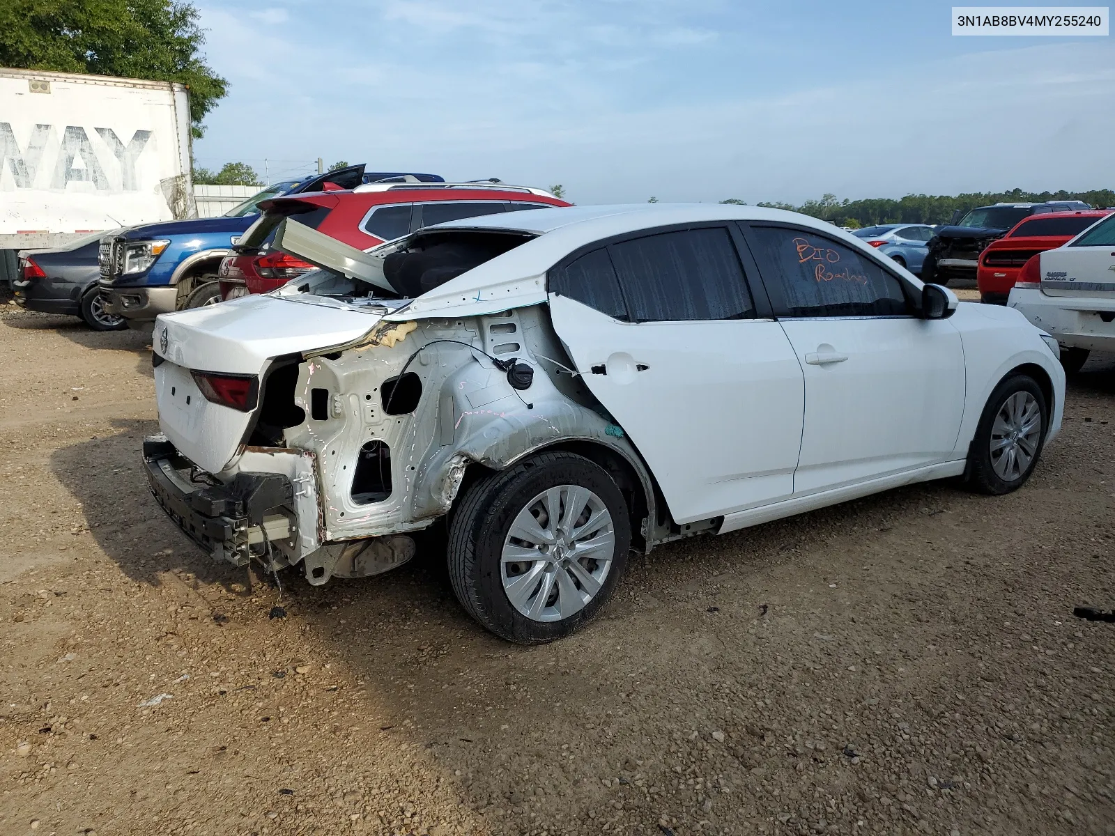 2021 Nissan Sentra S VIN: 3N1AB8BV4MY255240 Lot: 61993484