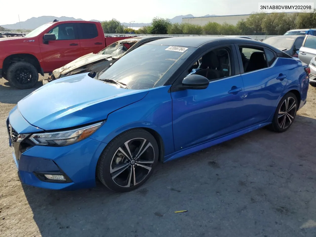 2021 Nissan Sentra Sr VIN: 3N1AB8DV8MY202098 Lot: 62066784