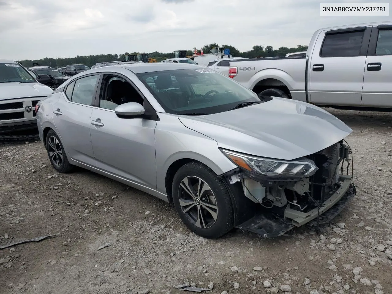 2021 Nissan Sentra Sv VIN: 3N1AB8CV7MY237281 Lot: 62459064