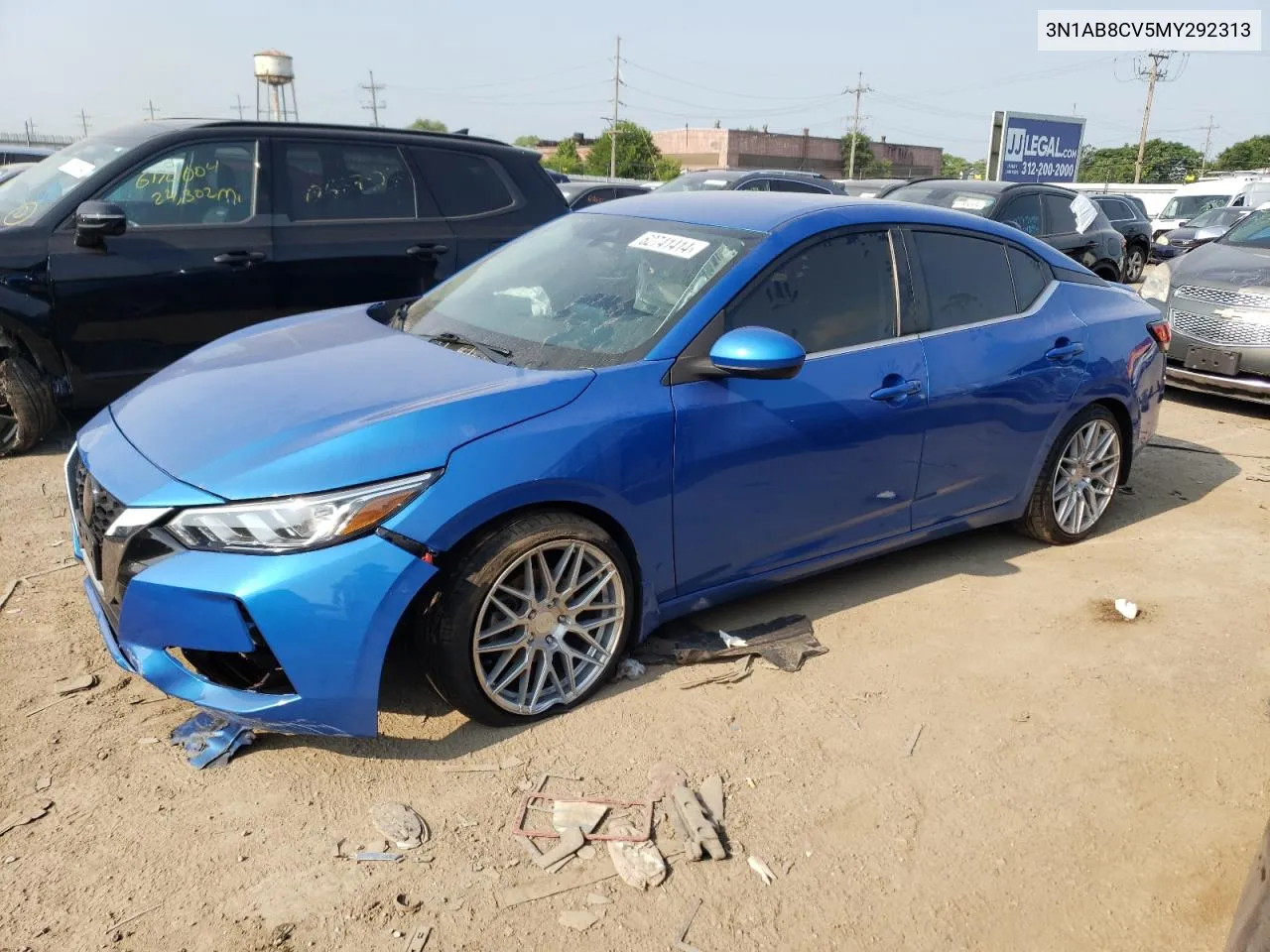 2021 Nissan Sentra Sv VIN: 3N1AB8CV5MY292313 Lot: 62741414