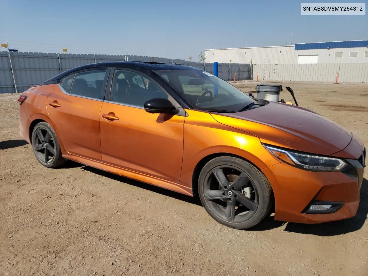 2021 Nissan Sentra Sr VIN: 3N1AB8DV8MY264312 Lot: 62880464