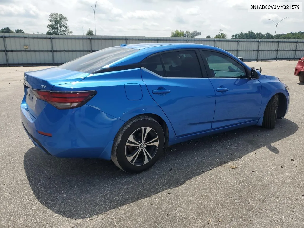 2021 Nissan Sentra Sv VIN: 3N1AB8CV3MY321579 Lot: 63550974