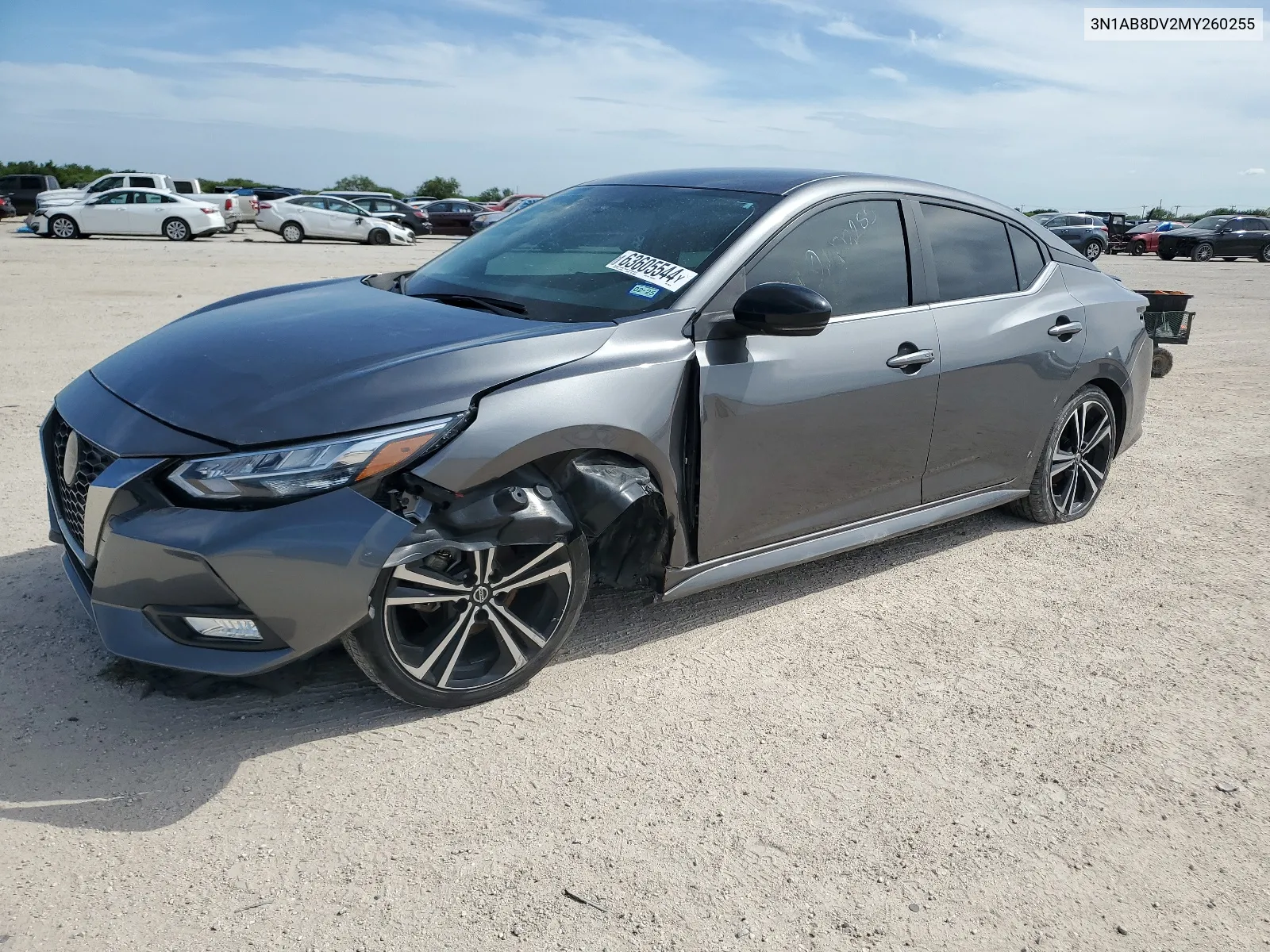 2021 Nissan Sentra Sr VIN: 3N1AB8DV2MY260255 Lot: 63605544