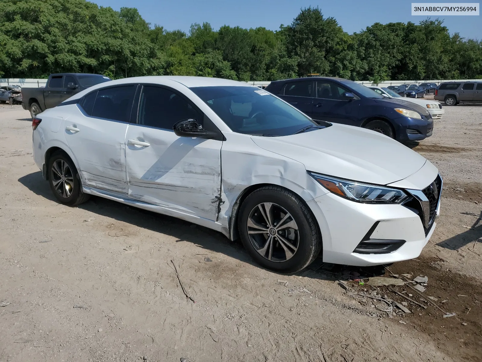 2021 Nissan Sentra Sv VIN: 3N1AB8CV7MY256994 Lot: 63764524