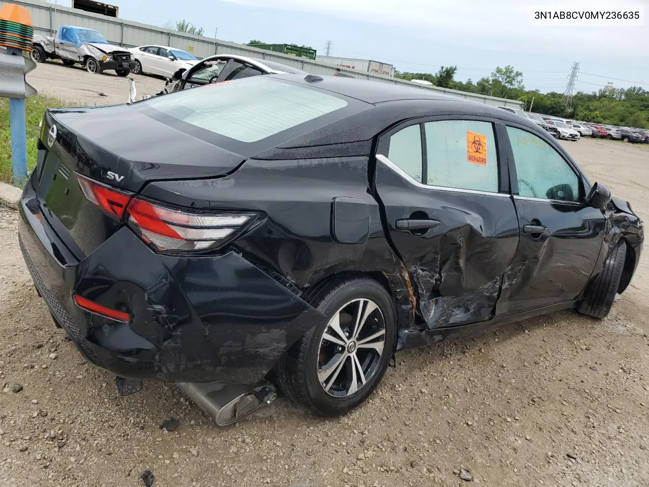 2021 Nissan Sentra Sv VIN: 3N1AB8CV0MY236635 Lot: 64099504