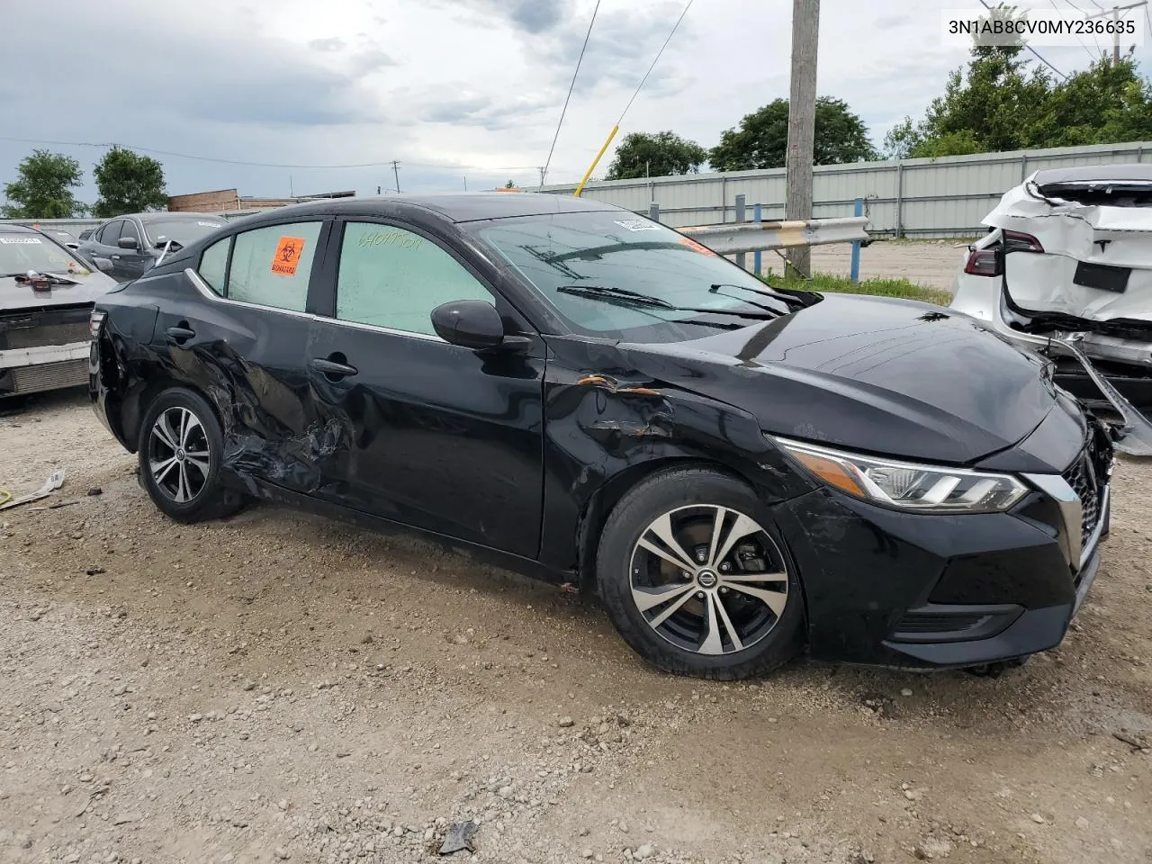 2021 Nissan Sentra Sv VIN: 3N1AB8CV0MY236635 Lot: 64099504