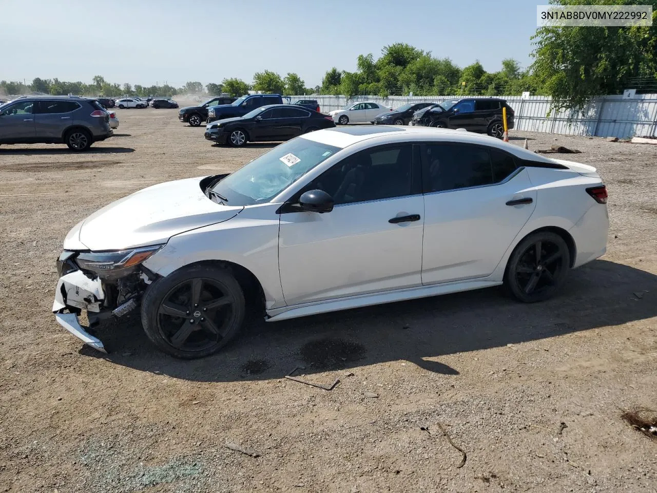 2021 Nissan Sentra Sr VIN: 3N1AB8DV0MY222992 Lot: 64144214