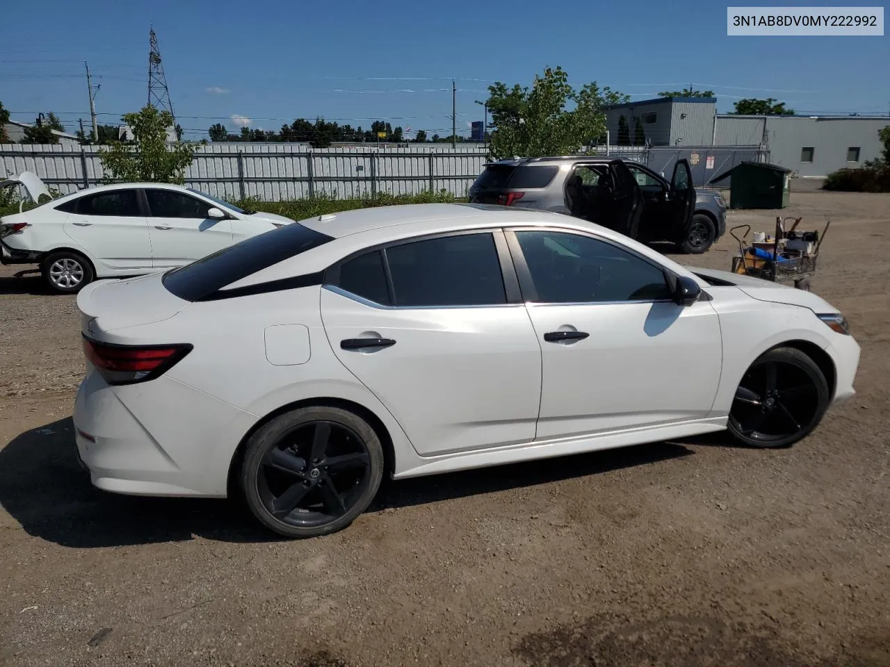 2021 Nissan Sentra Sr VIN: 3N1AB8DV0MY222992 Lot: 64144214