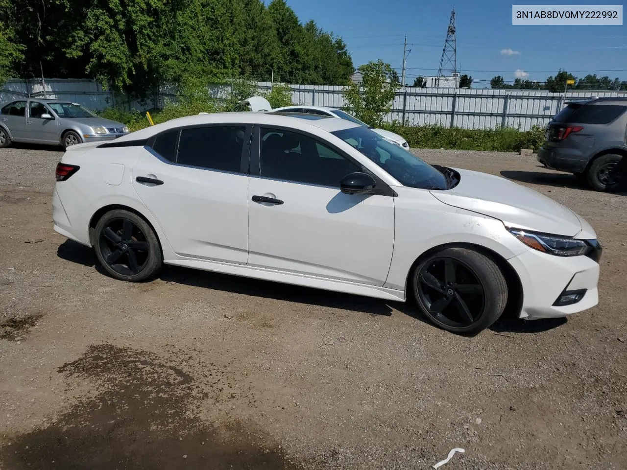 2021 Nissan Sentra Sr VIN: 3N1AB8DV0MY222992 Lot: 64144214