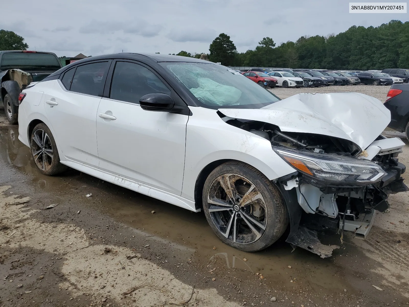 2021 Nissan Sentra Sr VIN: 3N1AB8DV1MY207451 Lot: 64459654