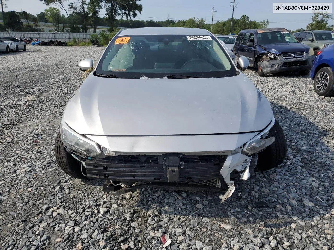 2021 Nissan Sentra Sv VIN: 3N1AB8CV8MY328429 Lot: 65364664