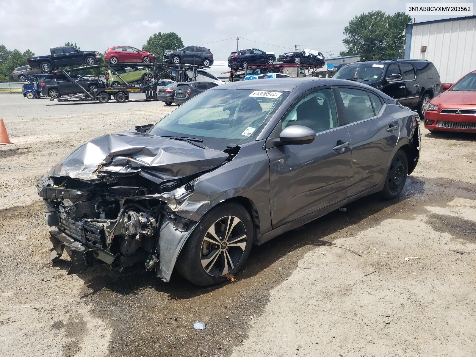 2021 Nissan Sentra Sv VIN: 3N1AB8CVXMY203562 Lot: 65396544