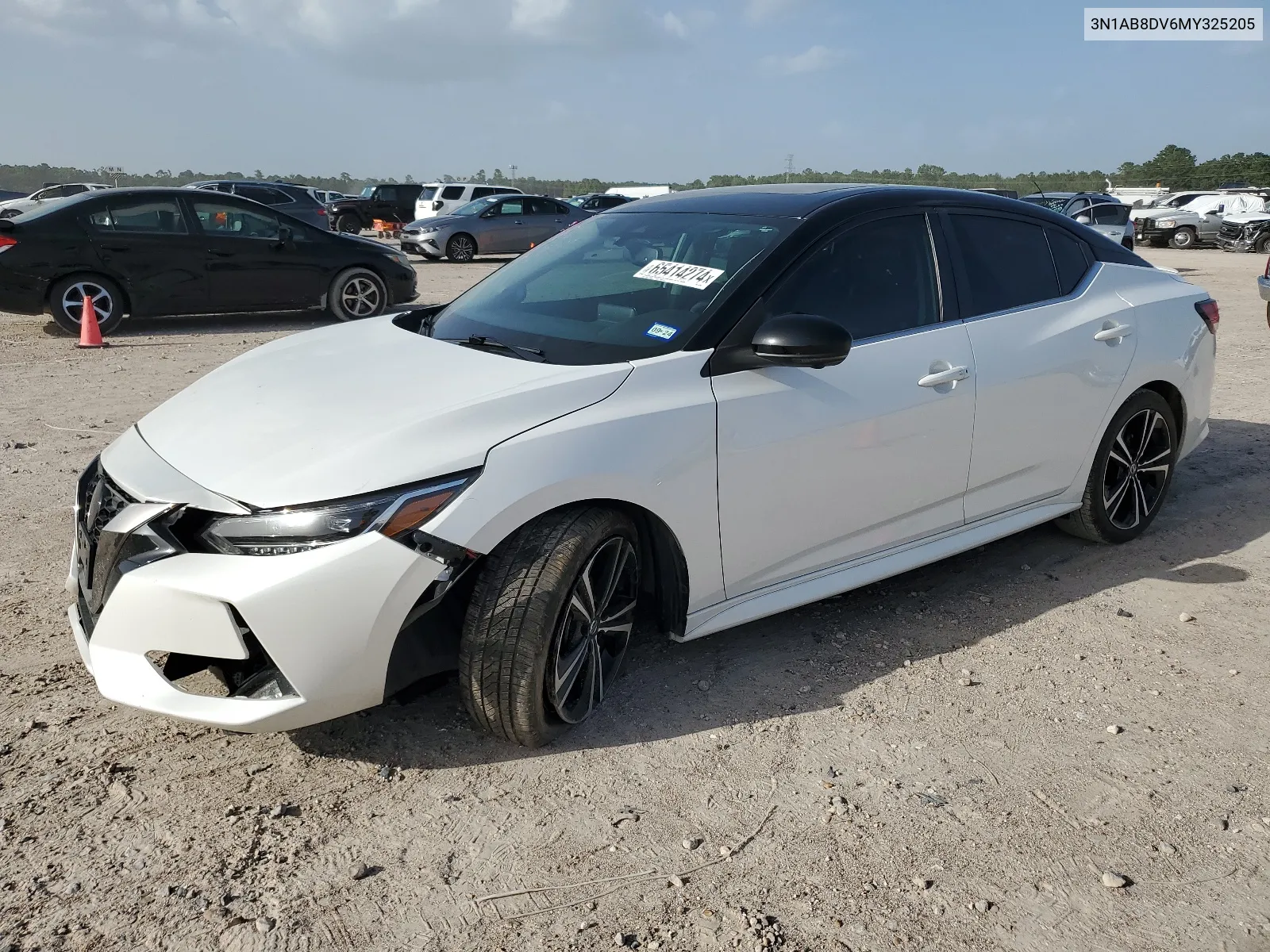 2021 Nissan Sentra Sr VIN: 3N1AB8DV6MY325205 Lot: 65414274