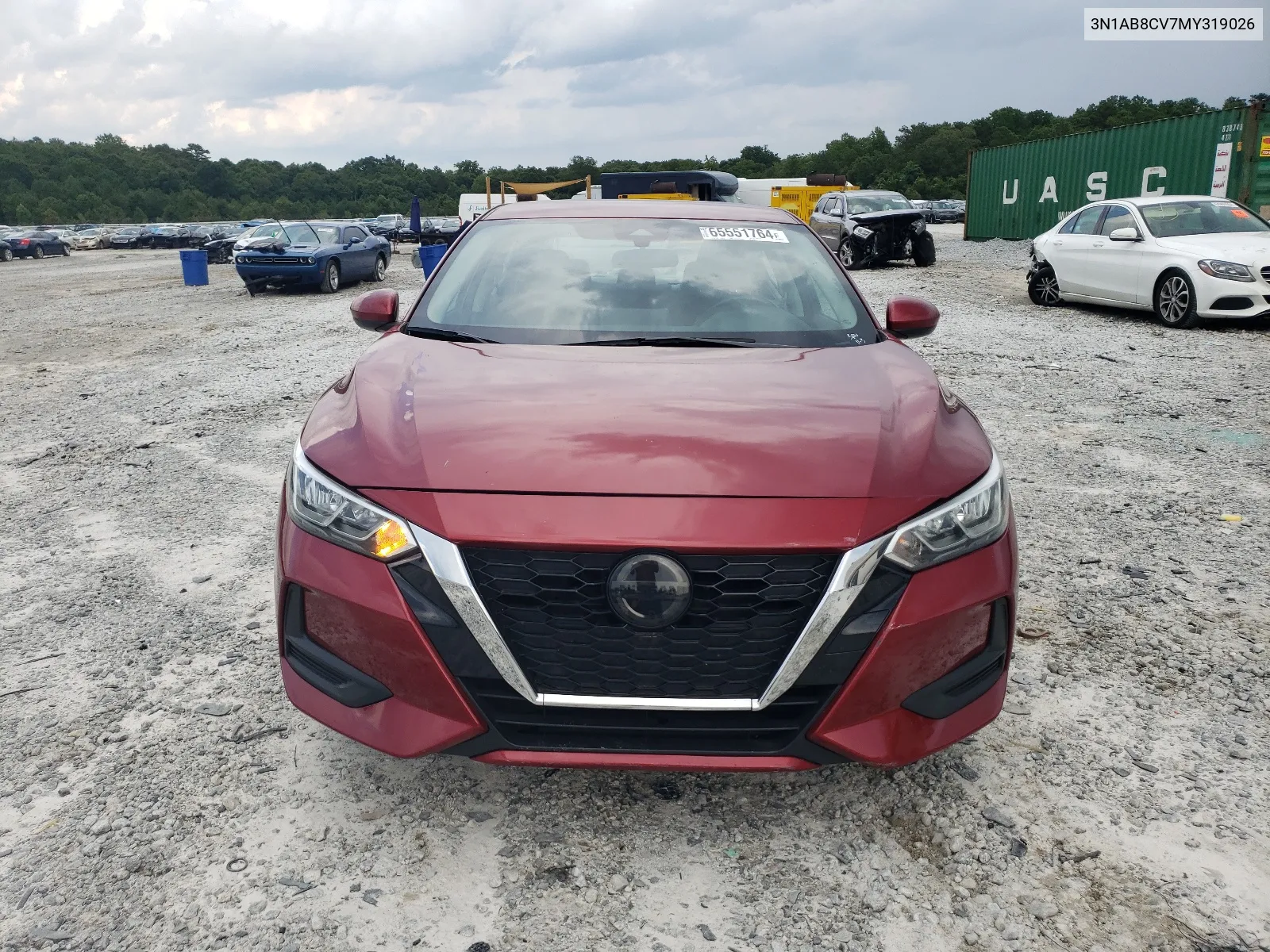 2021 Nissan Sentra Sv VIN: 3N1AB8CV7MY319026 Lot: 65551764