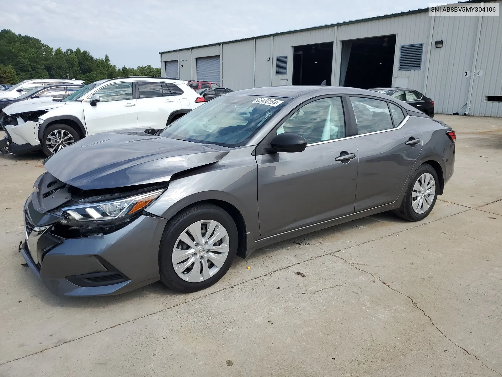 2021 Nissan Sentra S VIN: 3N1AB8BV5MY304106 Lot: 65632254