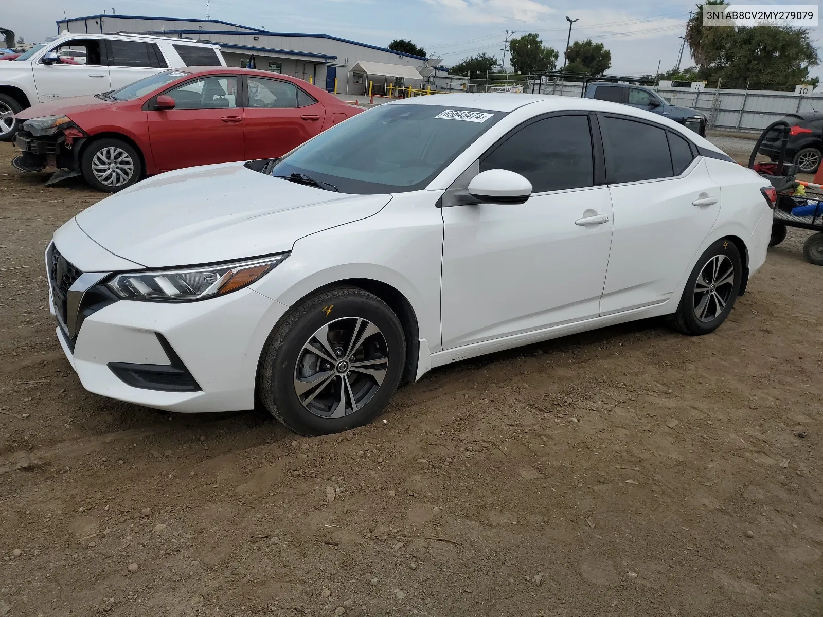 2021 Nissan Sentra Sv VIN: 3N1AB8CV2MY279079 Lot: 65643474