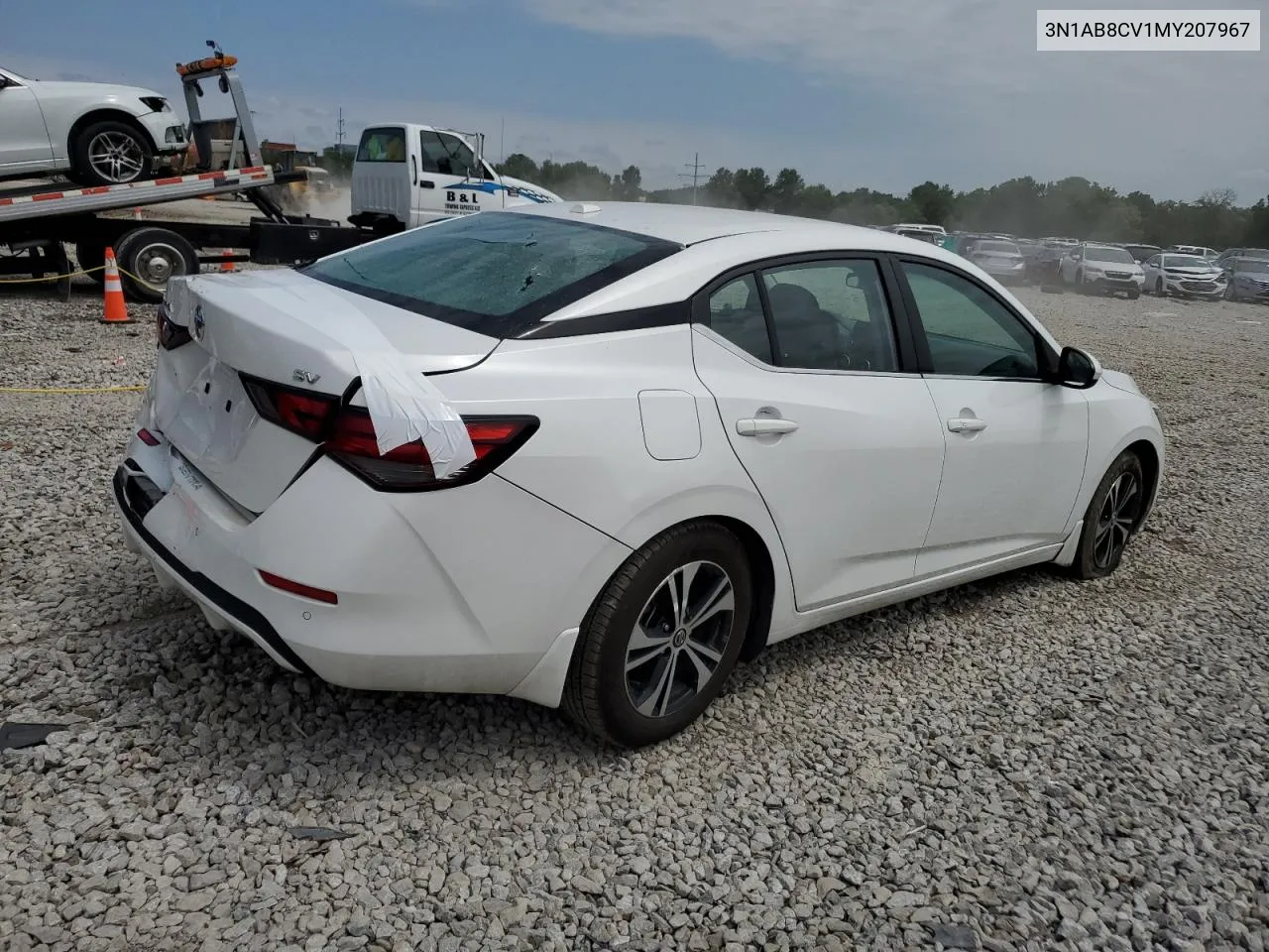 2021 Nissan Sentra Sv VIN: 3N1AB8CV1MY207967 Lot: 66377404