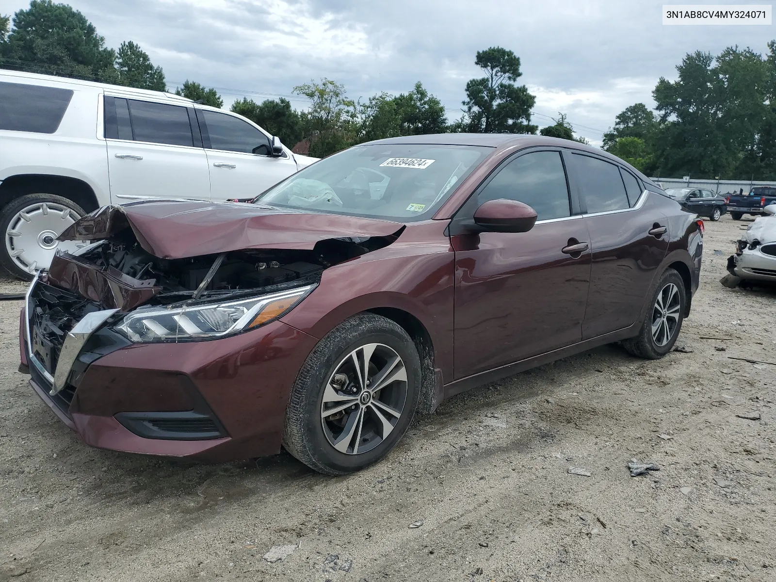 2021 Nissan Sentra Sv VIN: 3N1AB8CV4MY324071 Lot: 66394624