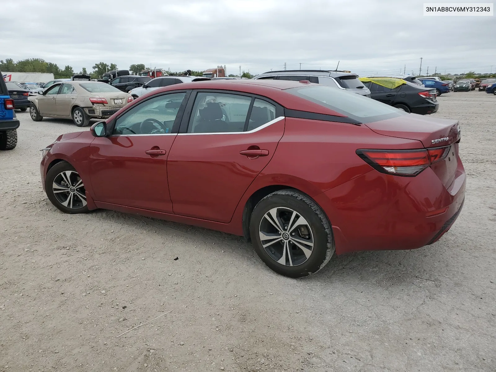 2021 Nissan Sentra Sv VIN: 3N1AB8CV6MY312343 Lot: 66435034