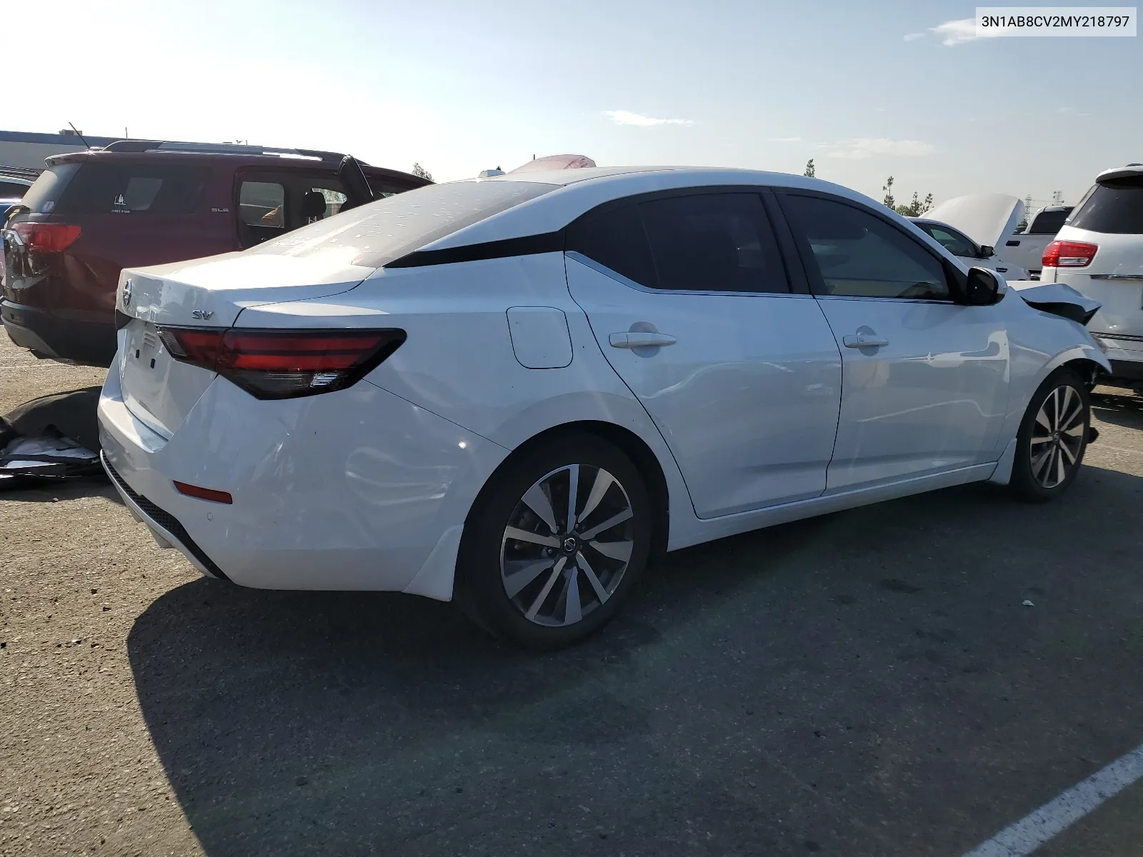 2021 Nissan Sentra Sv VIN: 3N1AB8CV2MY218797 Lot: 66624574