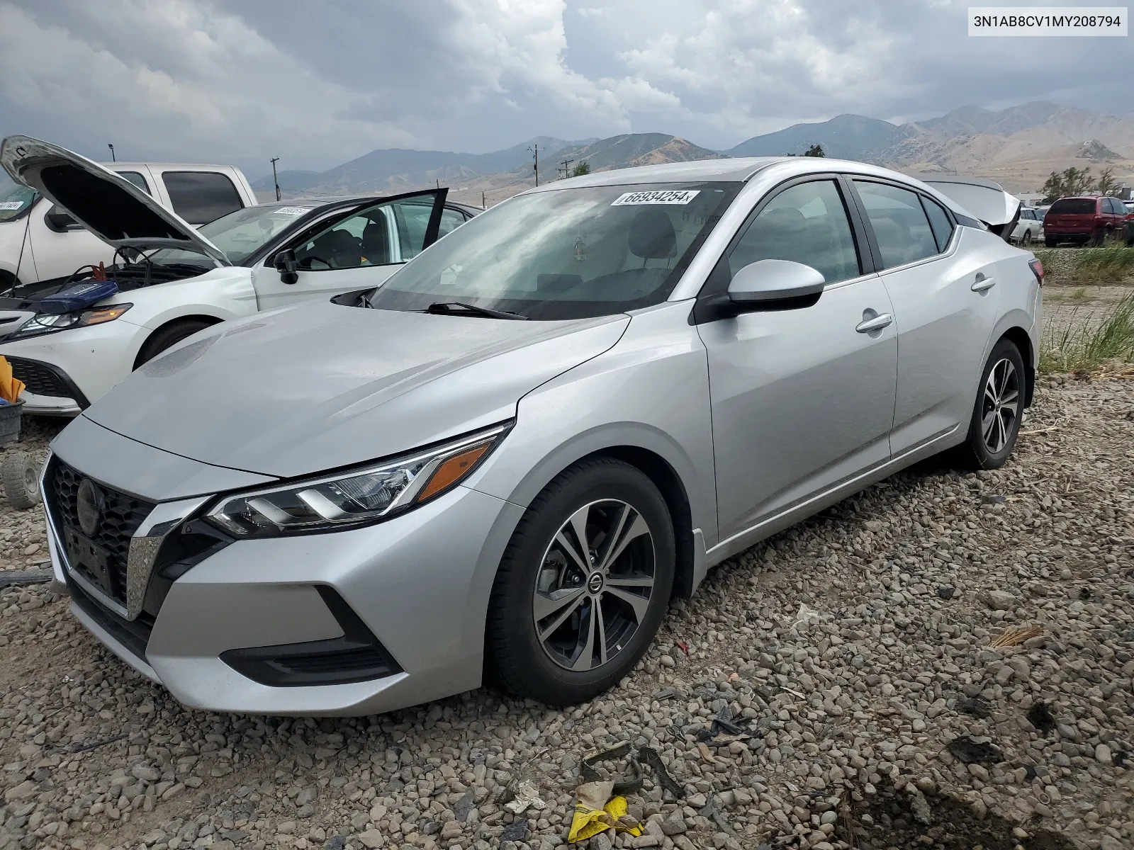 2021 Nissan Sentra Sv VIN: 3N1AB8CV1MY208794 Lot: 66934254