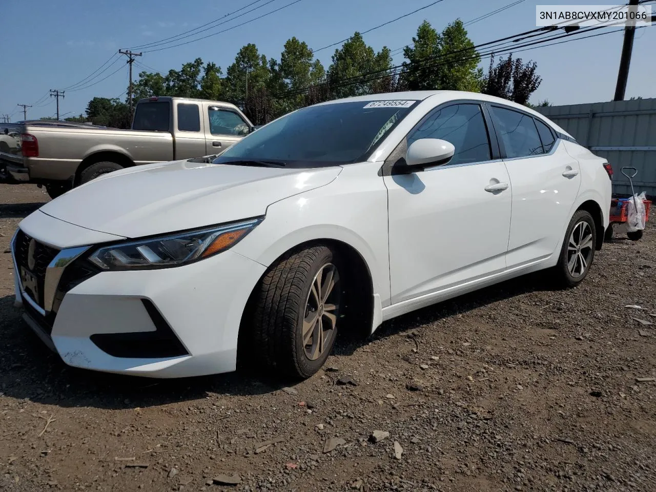 2021 Nissan Sentra Sv VIN: 3N1AB8CVXMY201066 Lot: 67249554